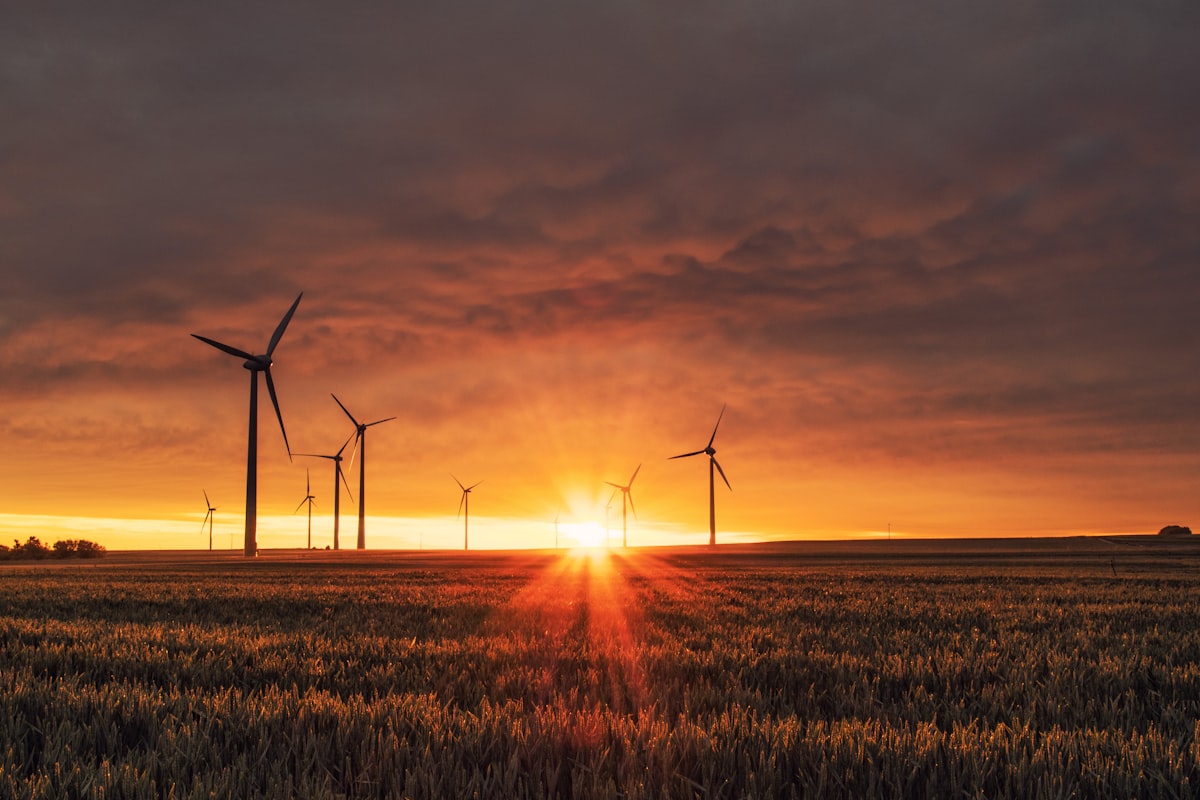 Offshore wind park along the Spanish coast